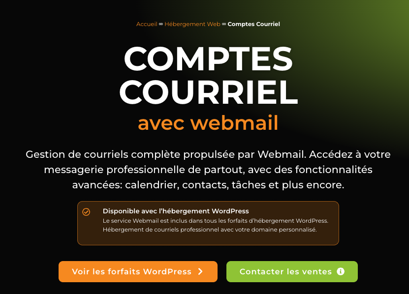 Comptes courriel pour une messagerie professionnelle - DATAenligne